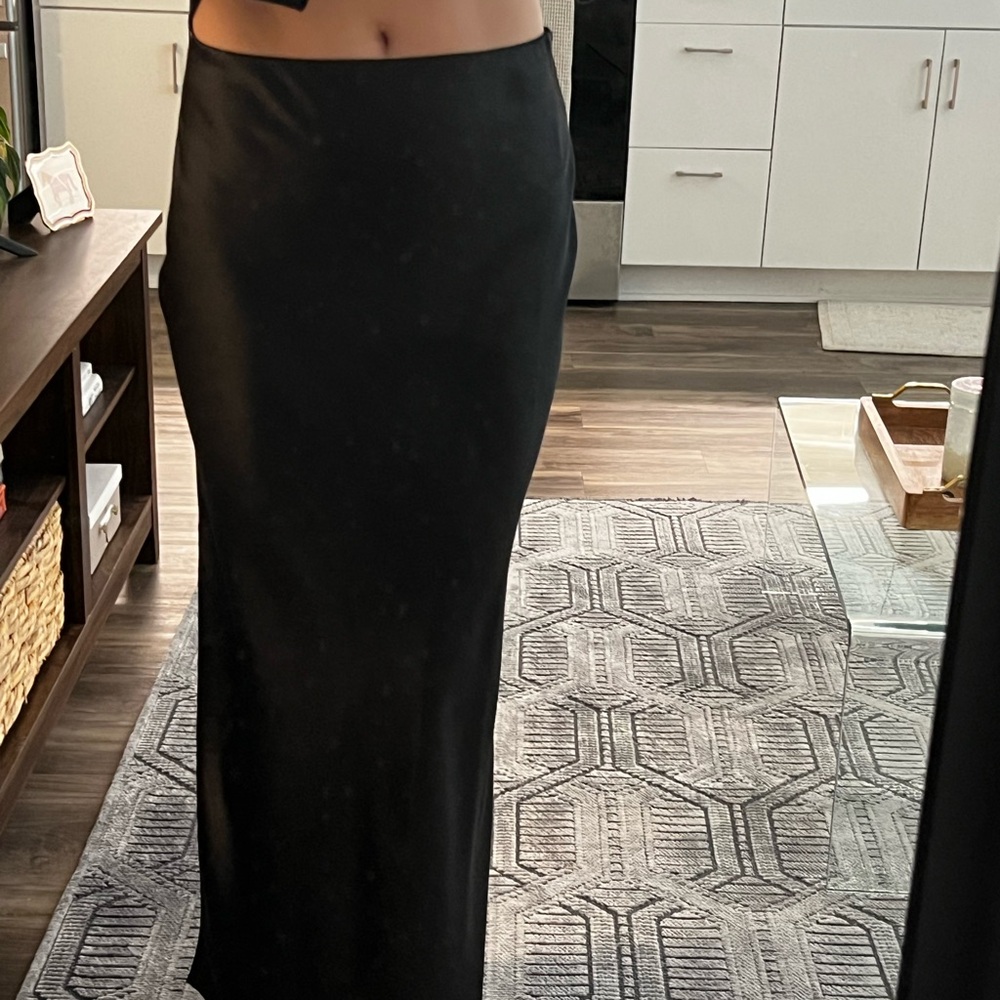 Black Maxi Skirt w/ Slit